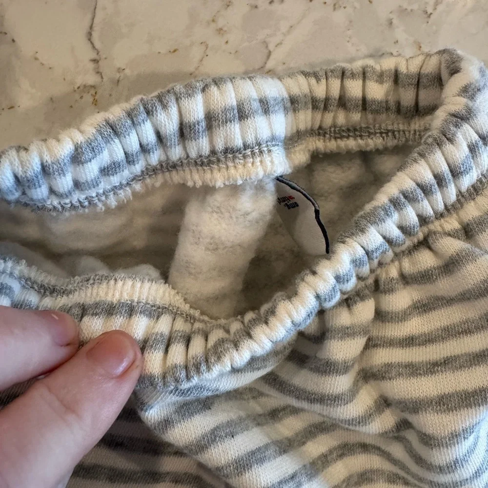 Old navy 0-3 months Striped Baby Pants - fleece joggers